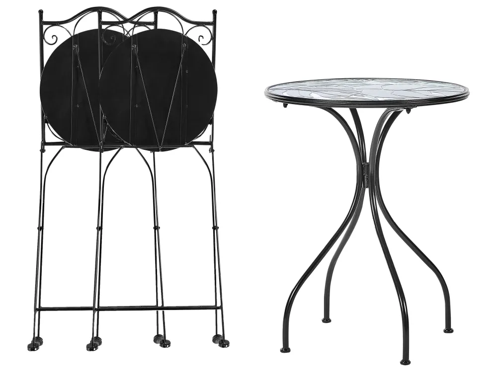 Set Angolare Set da balcone metallo nero COZZANA
