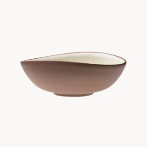 Set 2 bowl curve terracotta Earth Raw