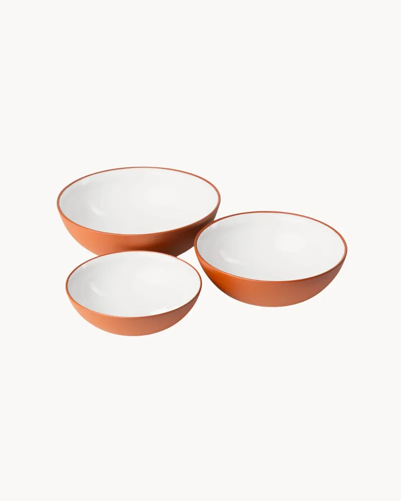 Set 3 bowl terracotta Earth