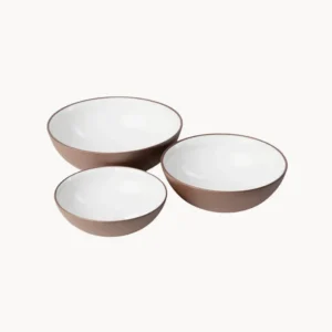 Set 3 bowl terracotta Earth Raw