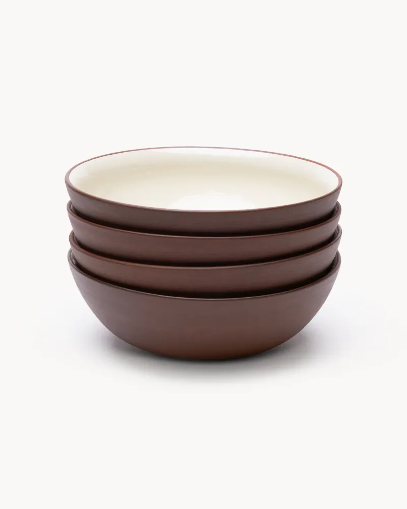 Set 4 bowl terracotta Earth Raw