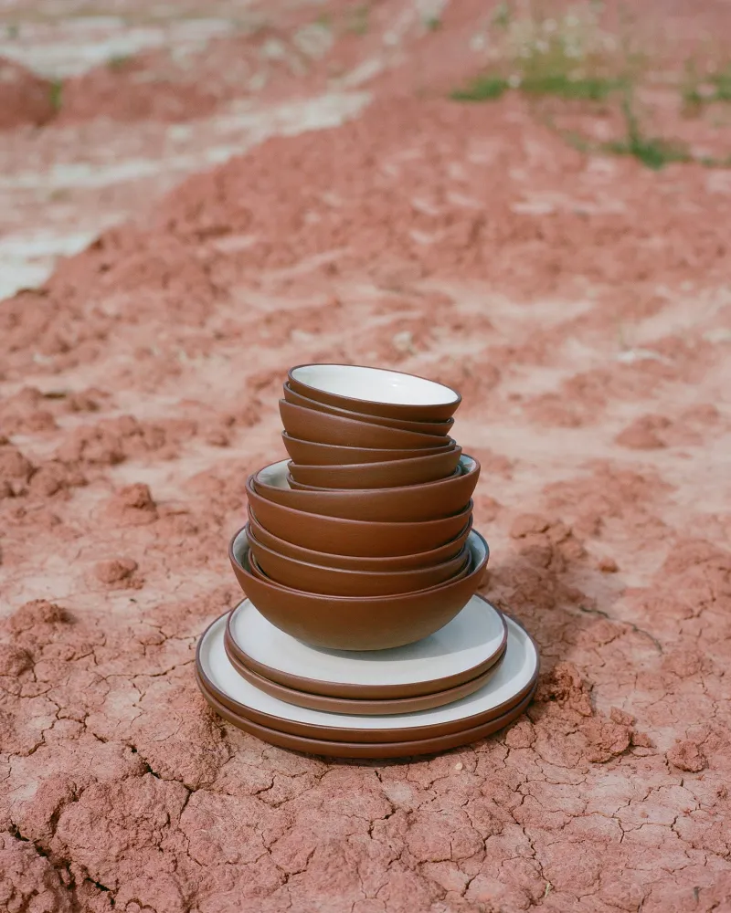 Set 4 bowl terracotta Earth Raw