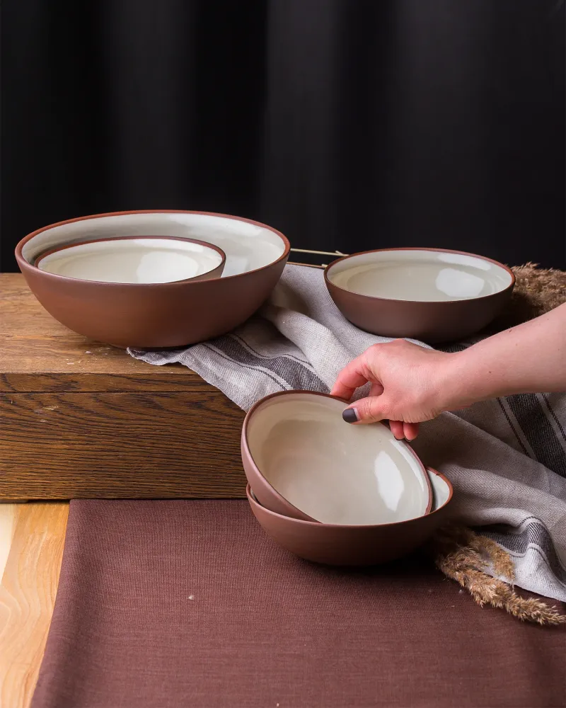 Set 4 bowl terracotta Earth Raw