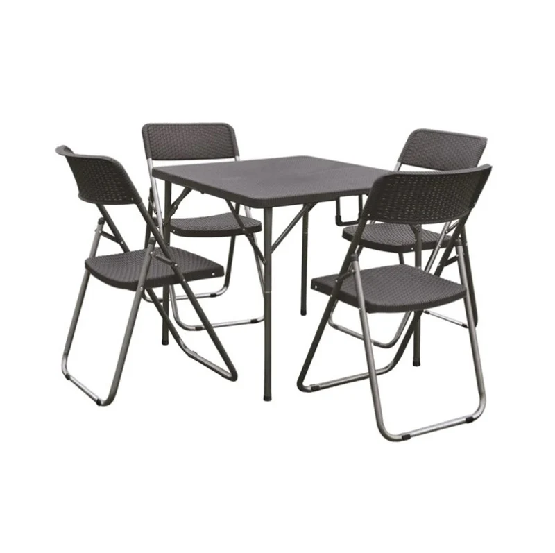 Set Garden Ecco Creato Antracite Tavolo + 4 sedie