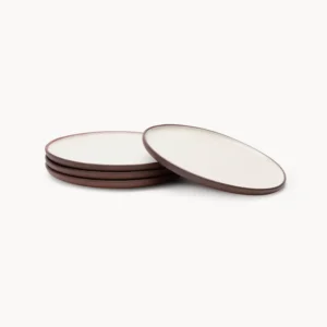 Set 4 piatti da dessert terracotta Earth Raw