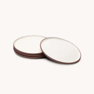 Set 4 piatti piani terracotta Earth Raw
