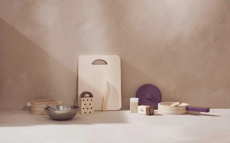 Set Utensili da Cucina Bistrot legno | Concetto di bambino