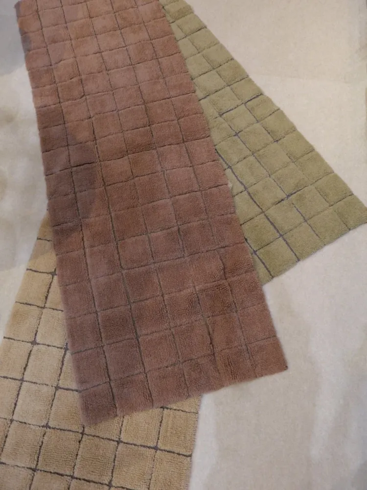 Tappeto lana mosaico quarzo 170 X 240 cm