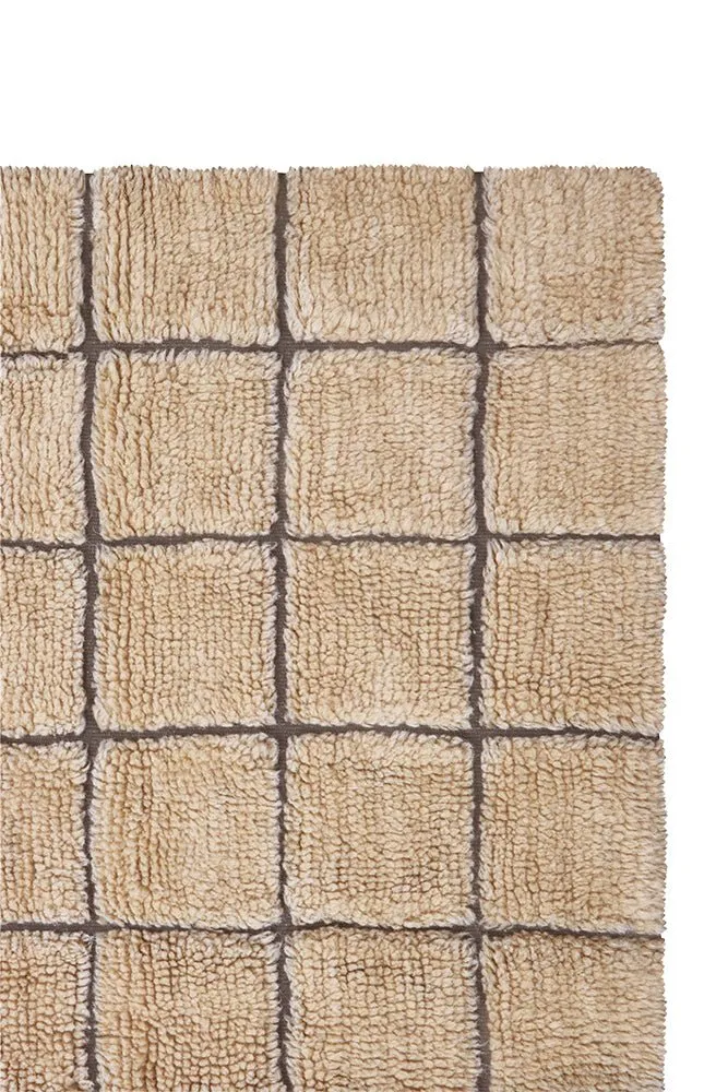 Tappeto di Passaggio Lana Mosaico Ambra 80 X 230 Cm