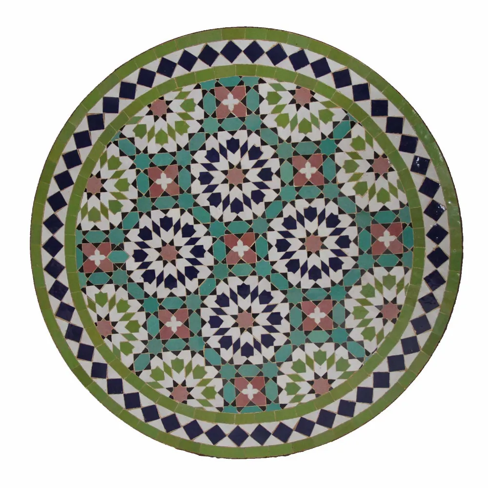 Tavolo da bistrò mosaico rotondo 70 cm