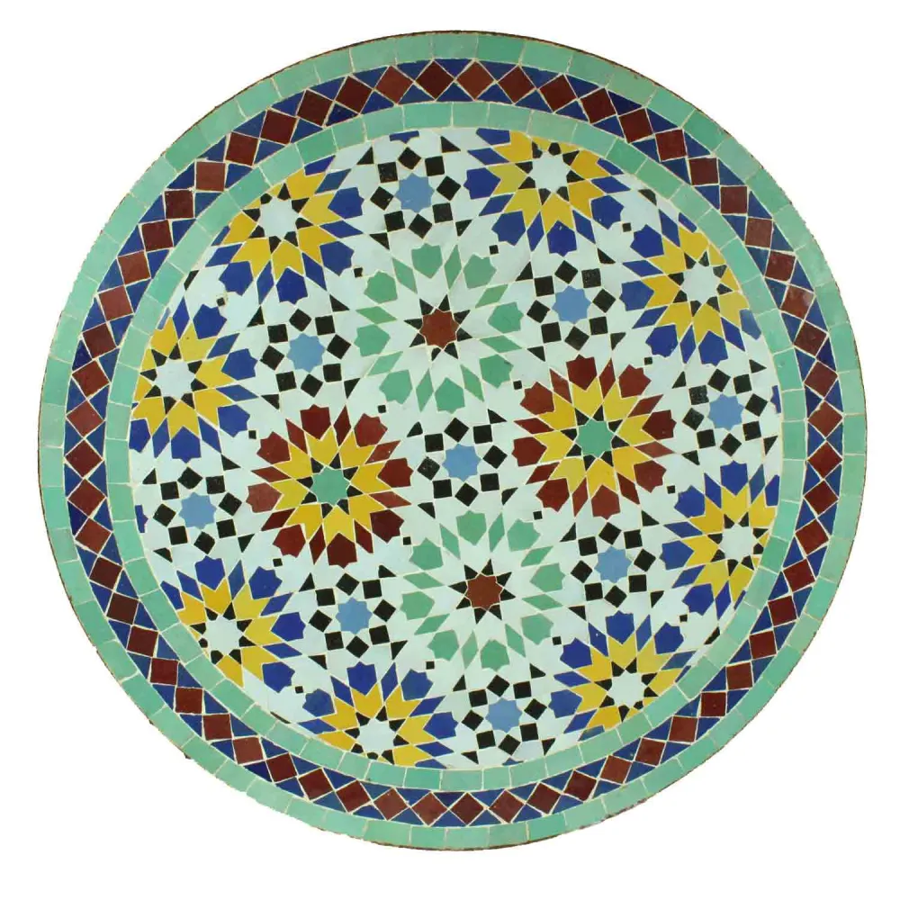 Tavolo da bistrò mosaico rotondo 70 cm