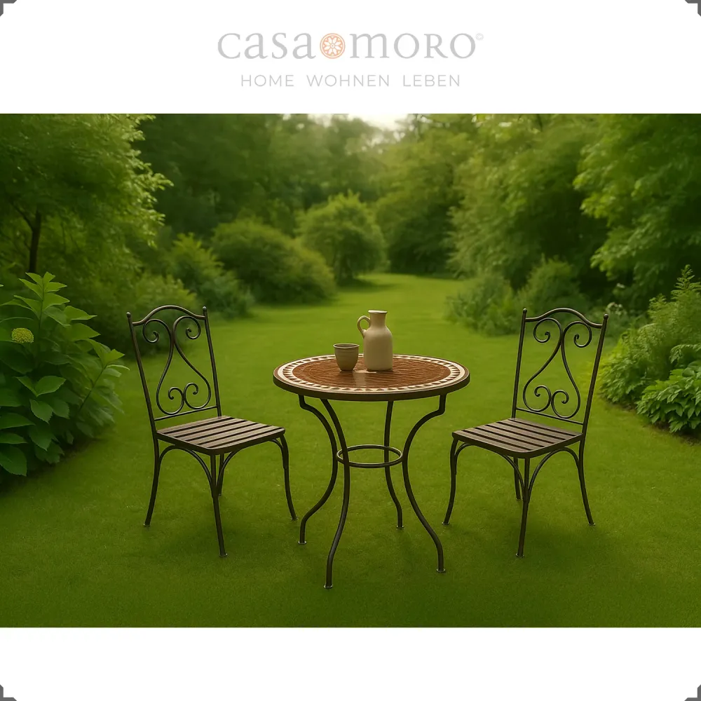 Tavolo da giardino Ø 60 cm, tavolo da bistrot