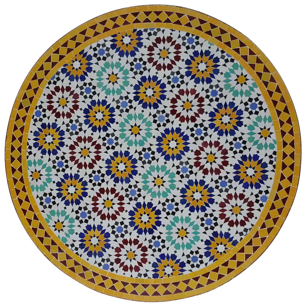 Tavolo mosaico D100 Ankabut Giallo