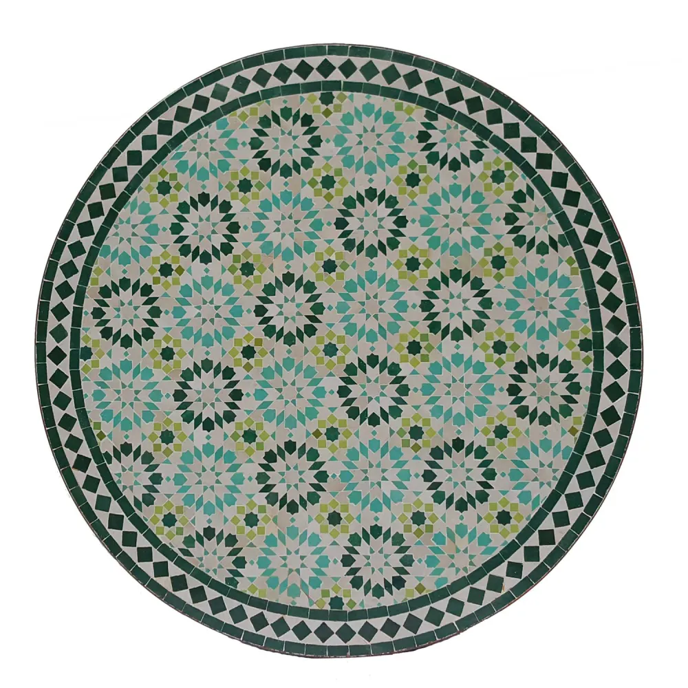 Tavolo mosaico D100 Ankabut turchese