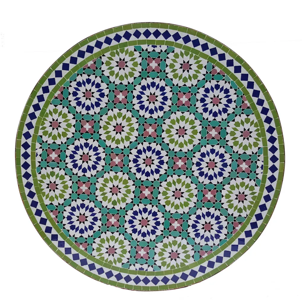 Tavolo mosaico D120 Ankabut Verde