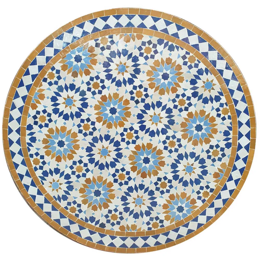 Tavolo mosaico D80 Ankabut marrone