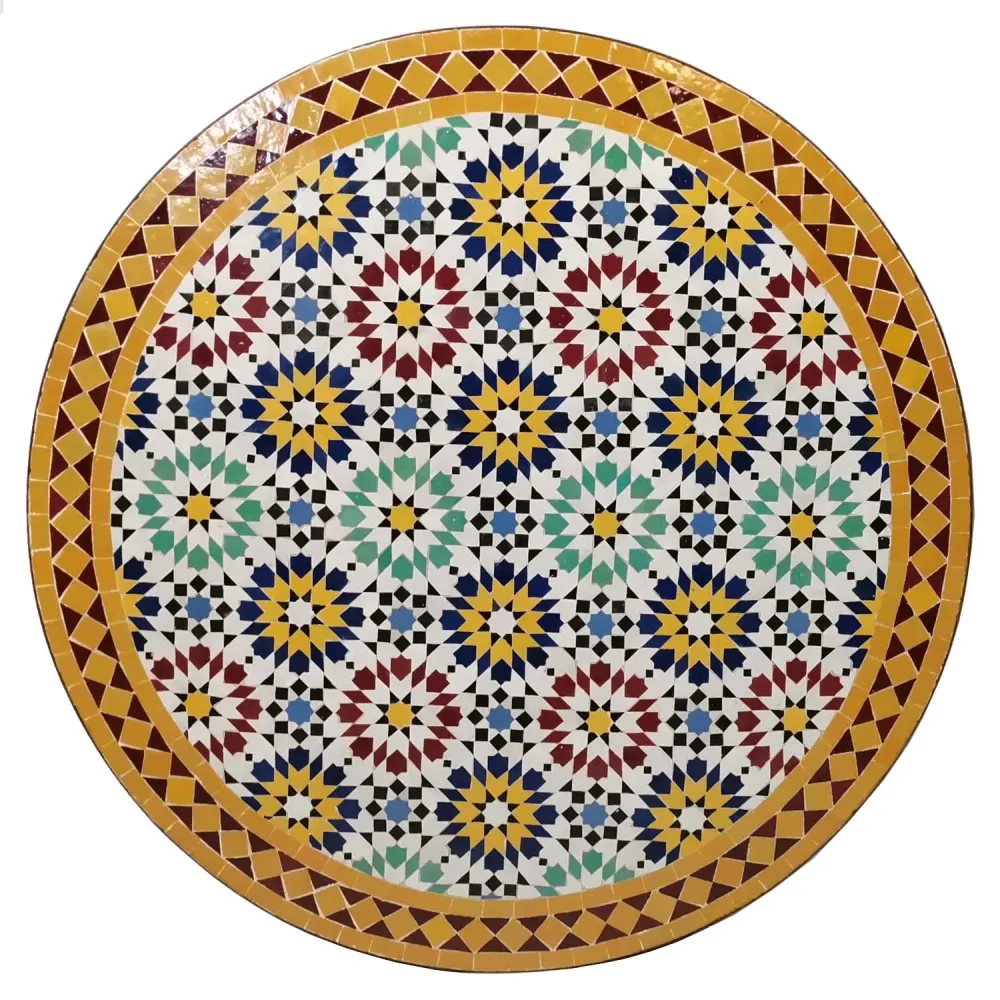 Tavolo mosaico D90 Ankabut Giallo