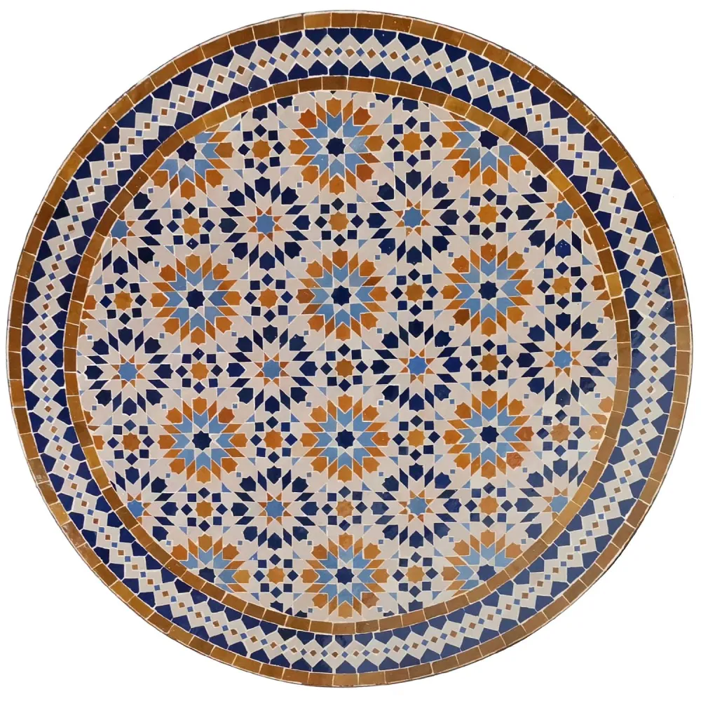 Tavolo mosaico D90 Ankabut Marrone
