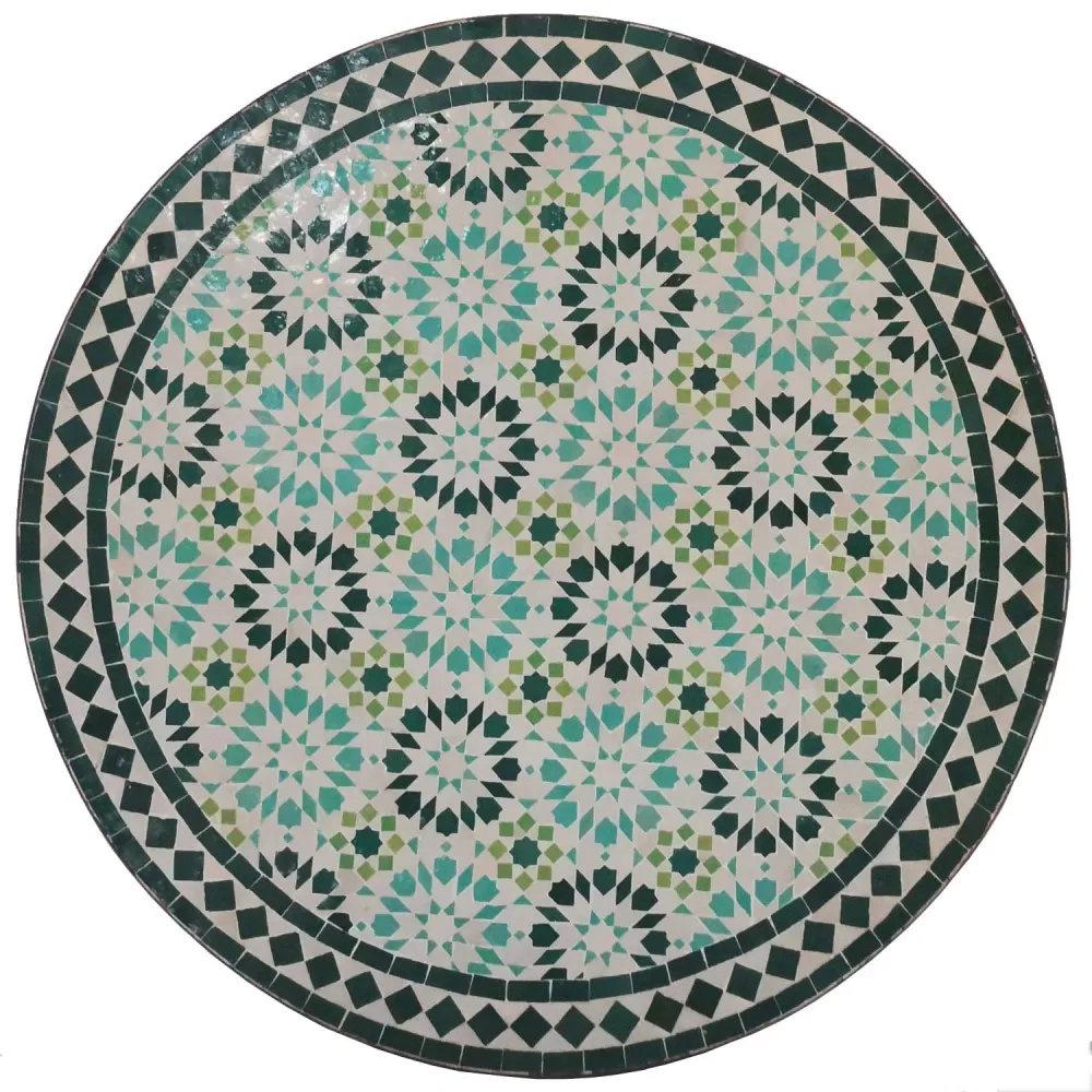 Tavolo mosaico D90 Ankabut turchese