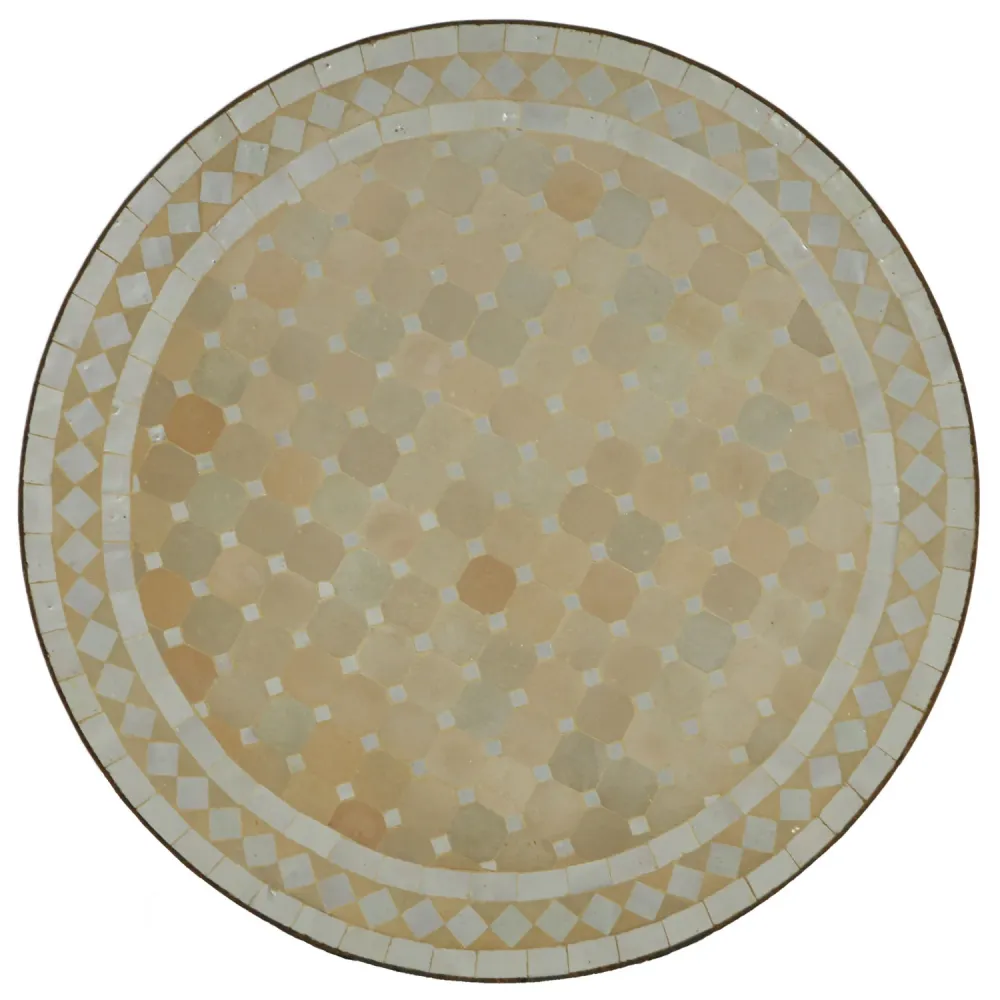 Tavolo Mosaico D90 bianco/diamante