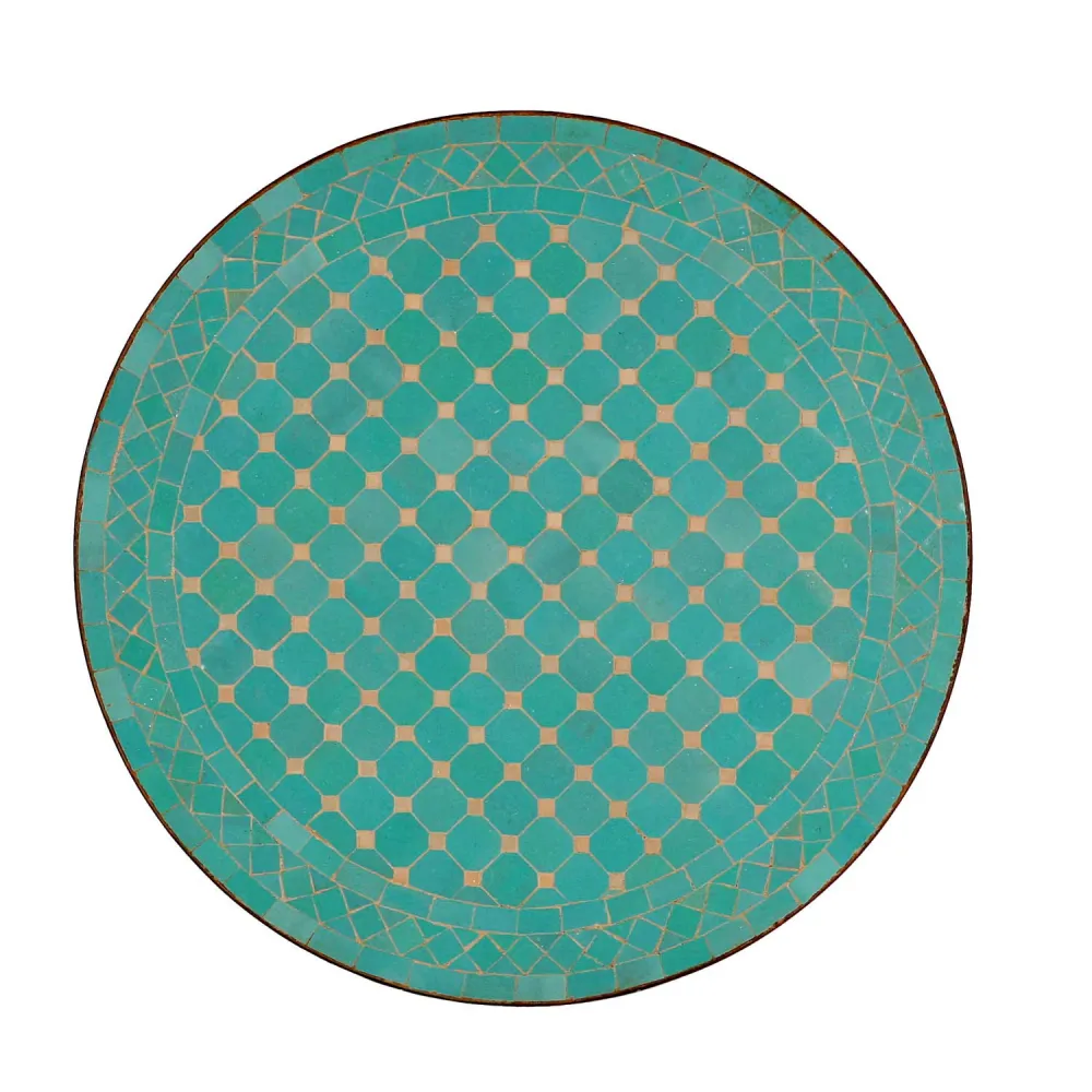 Tavolo mosaico dal Marocco - Rotondo -M60-11