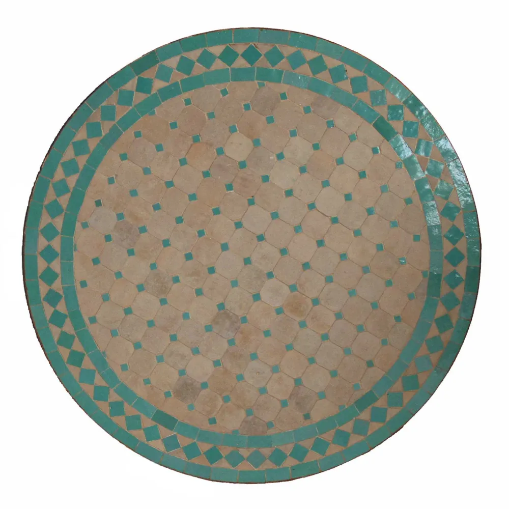 Tavolo mosaico dal Marocco - Rotondo - M60-50