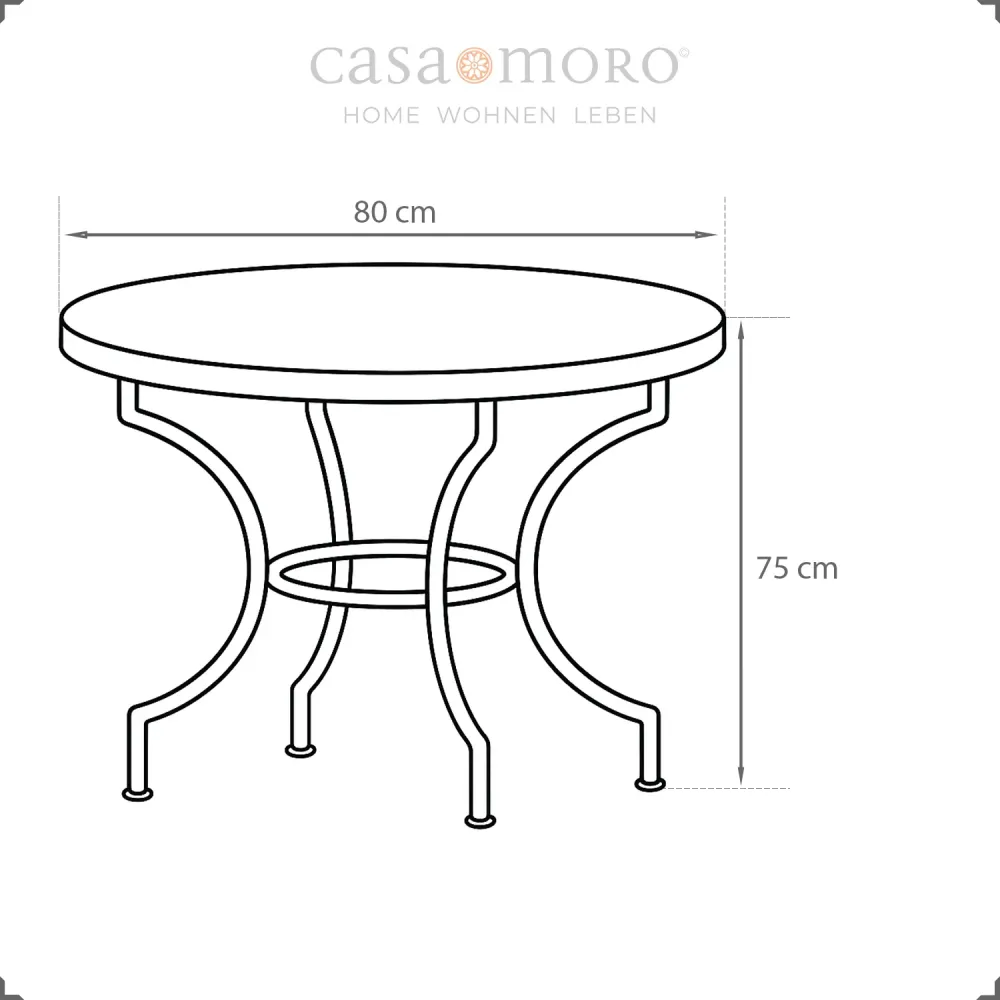 Tavolo mosaico rotondo 80 cm