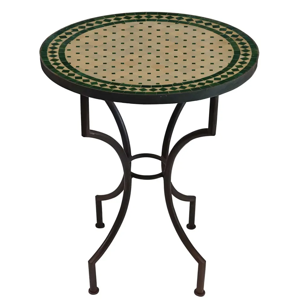 Tavolo da patio 60 cm, tavolo mosaico