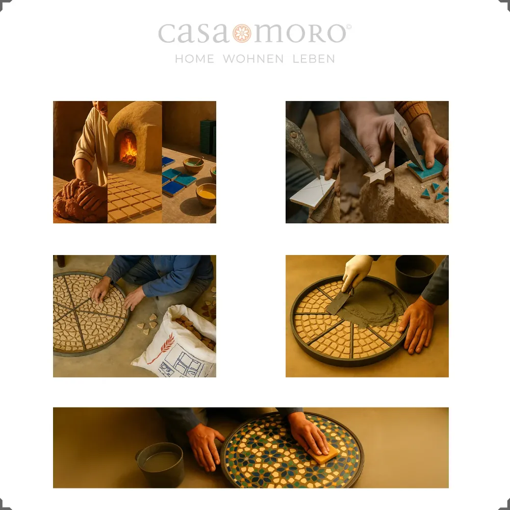 Tavolo da patio - tavolo mosaico Ø60 cm