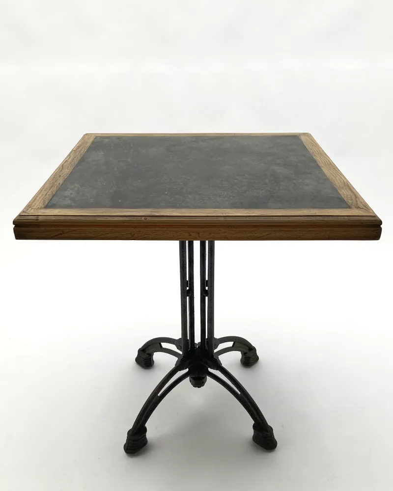Tavolo quadrato legno massello da bistrot Marseille 70 cm