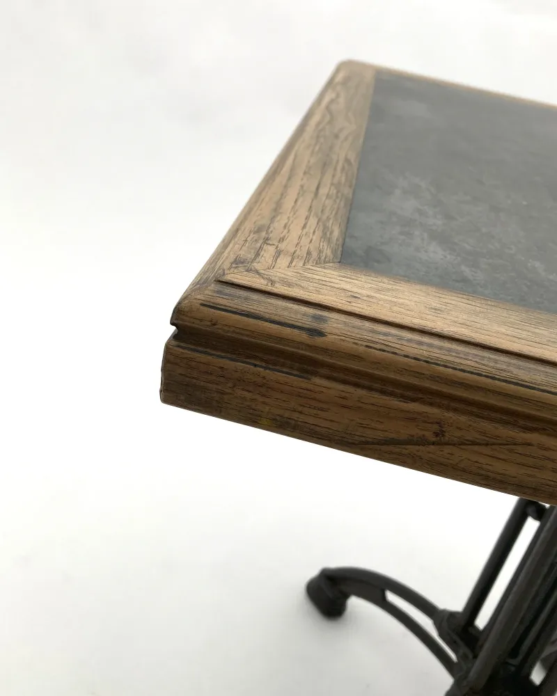 Tavolo quadrato legno massello da bistrot Marseille 70 cm