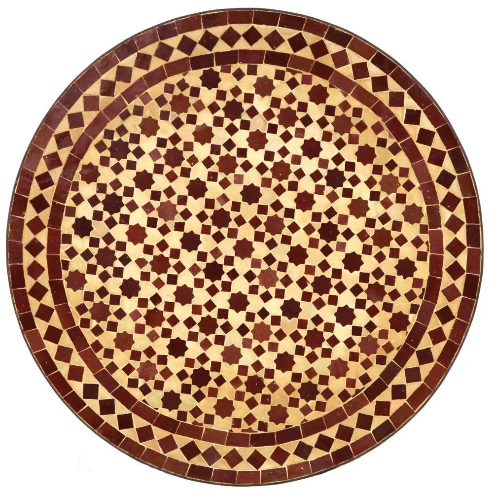 Tavolo rotondo mosaico, tavolo da giardino