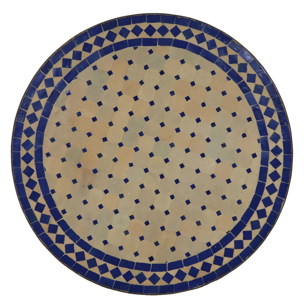 Tavolo rotondo mosaico, tavolo da giardino