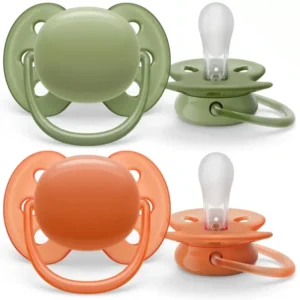<tc>Philips Avent</tc> Ciuccio Taglia 3 Ultra Soft Kaki/Terracotta 2 Pezzi