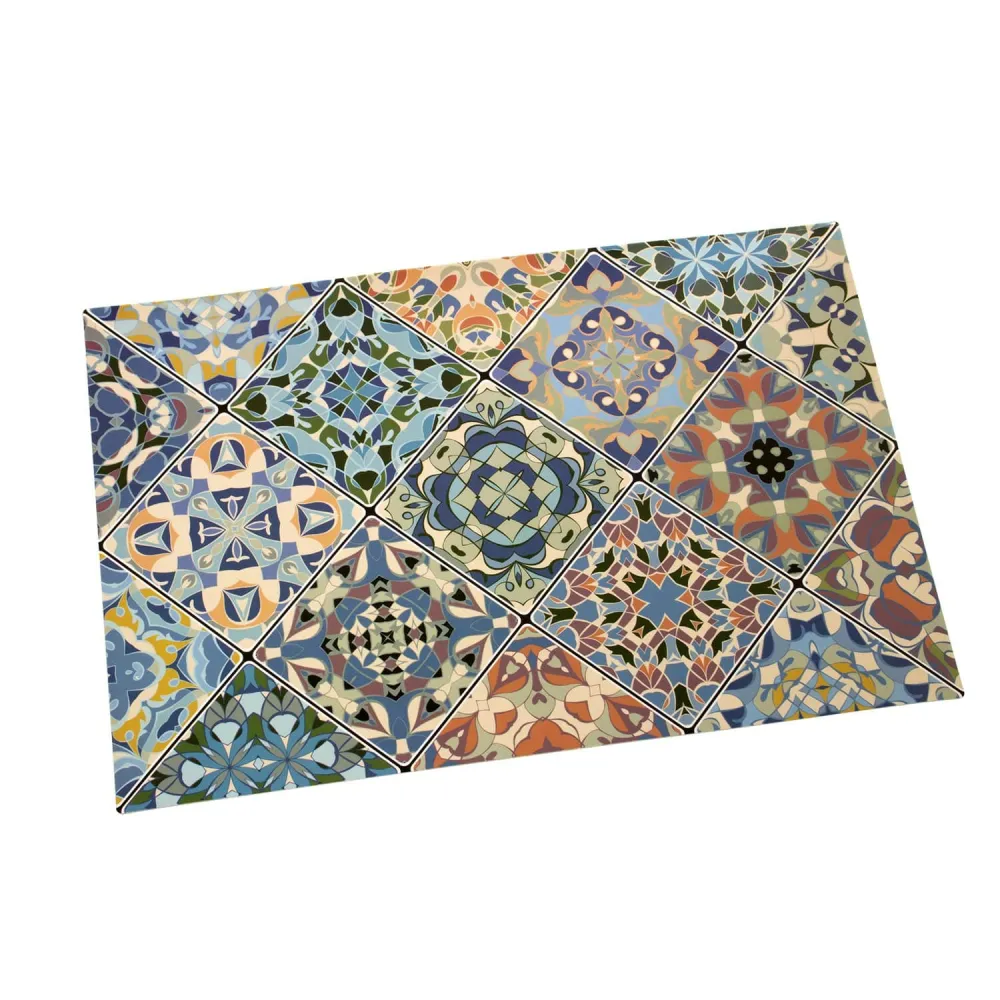 Tovaglietta prima colazione fantasia Grigio mosaico 45x30 cm