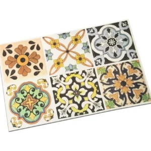 Tovaglietta prima colazione fantasia Maioliche chiare mosaico 45x30 cm