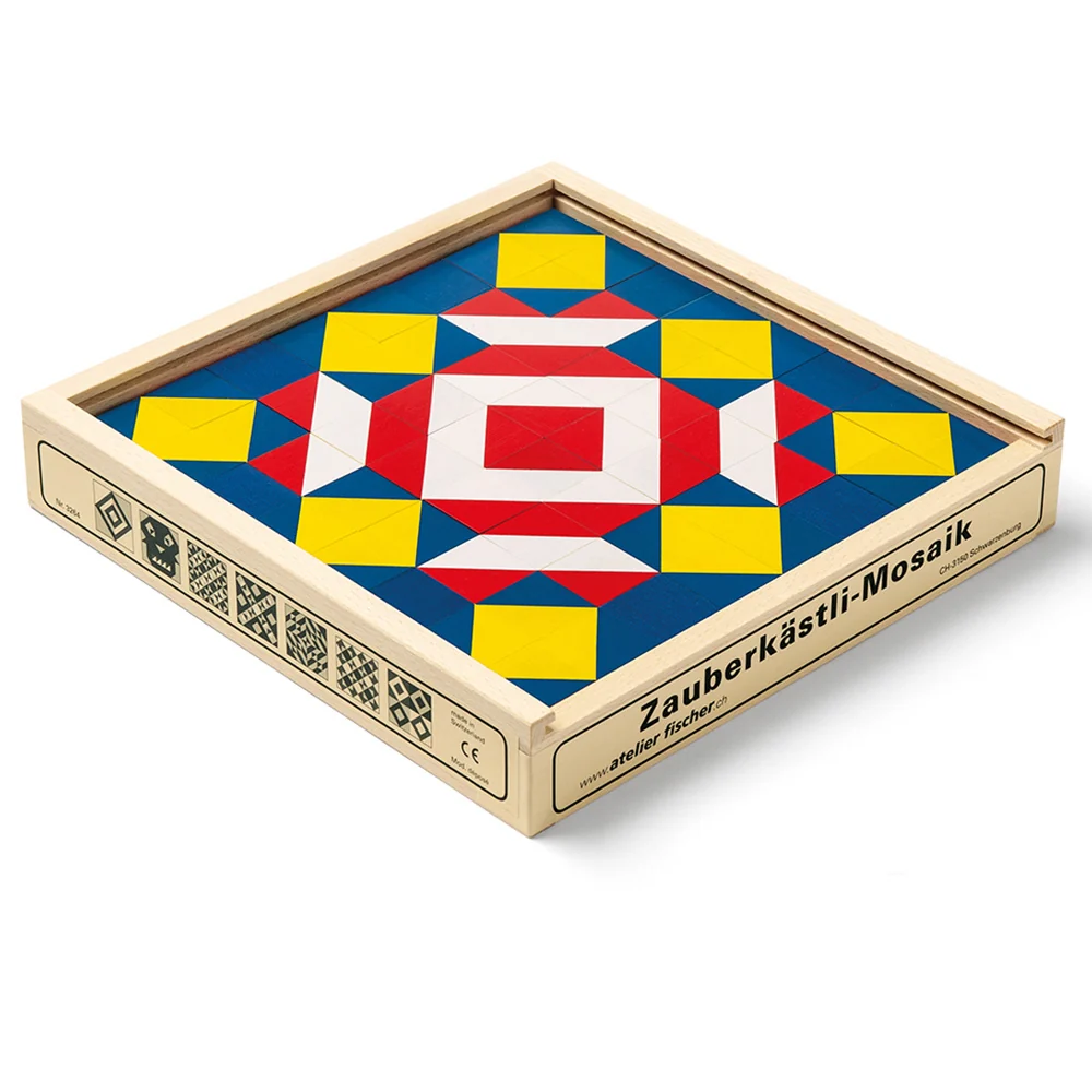 Zauberkästli Mosaico | 64 cubi di legno