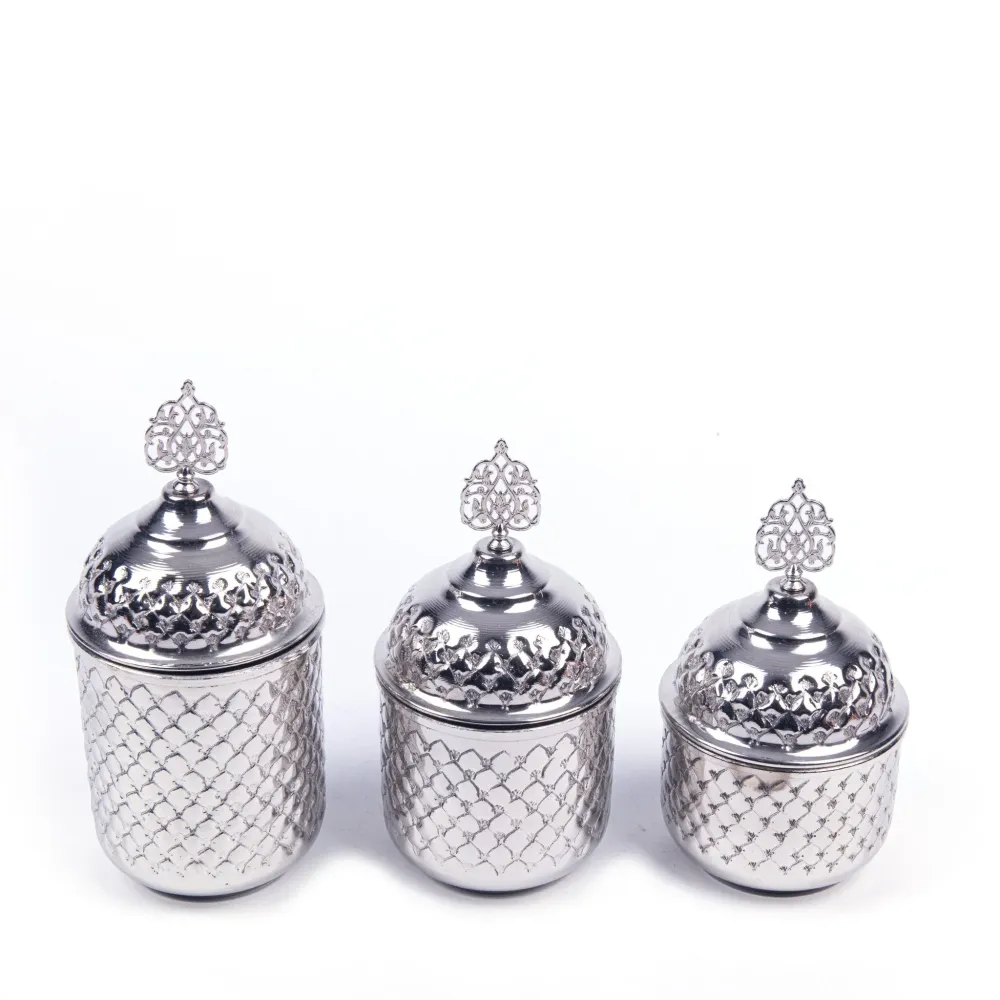 Set di spezie rame fatto mano inciso