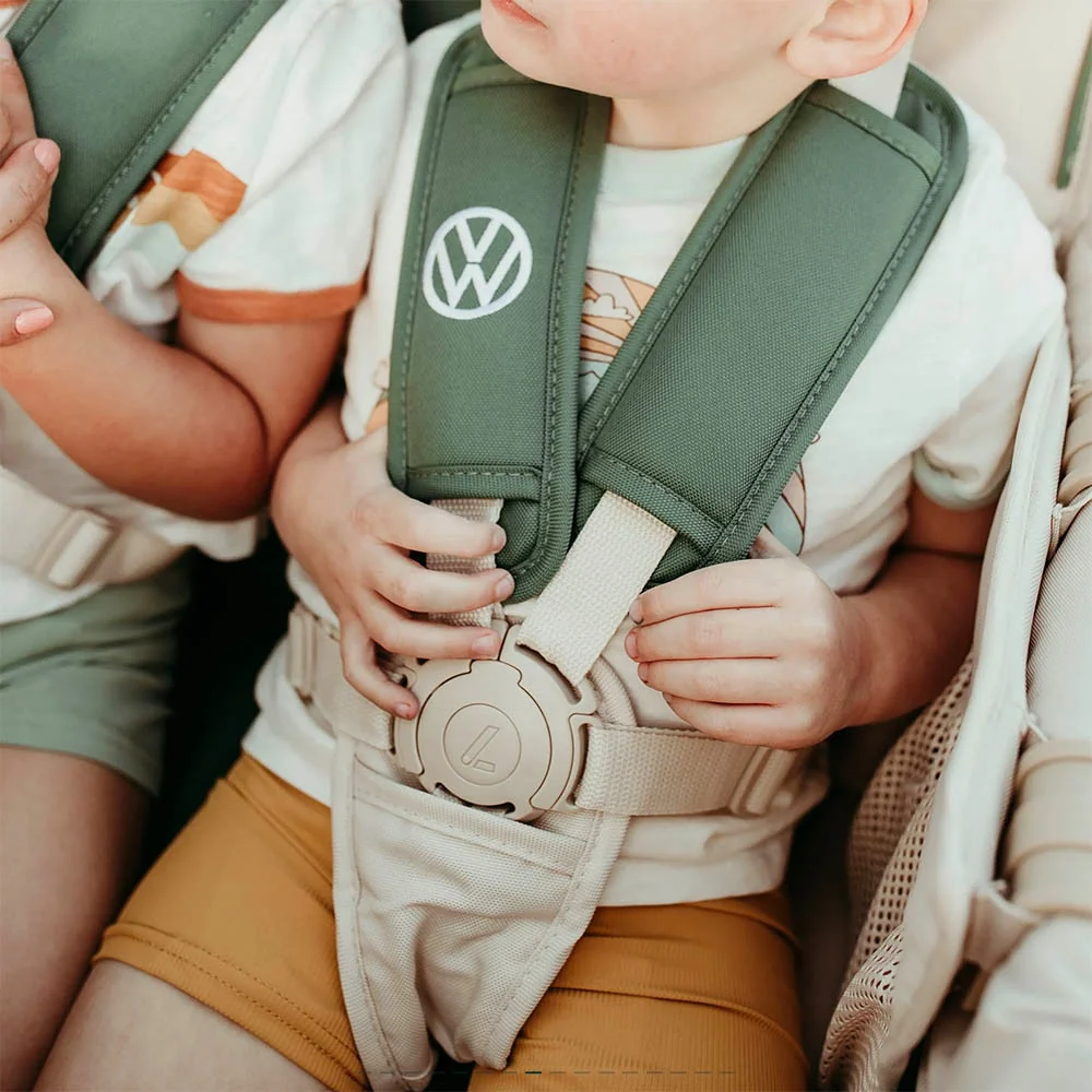 WonderFold VW Edition Quad Stroller Sage Green Facile Montaggio