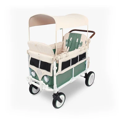 WonderFold VW Edition Quad Stroller Sage Green