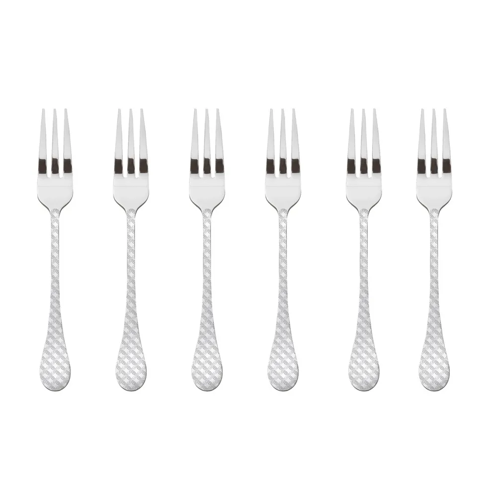 SAMBONET - Taormina Forchette Forchettine Dolce Set 6 Pezzi Posate Acciaio Inox