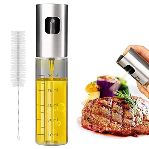 Eletorot Oliera Vetro, Spray Olio Cucina Vetro 100ML,Porta Olio,Olio...
