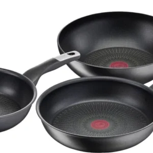Tefal Unlimited On Set 3 Padelle 24 28 + Wok 28 Antiaderente Antigraffio NO PFOA