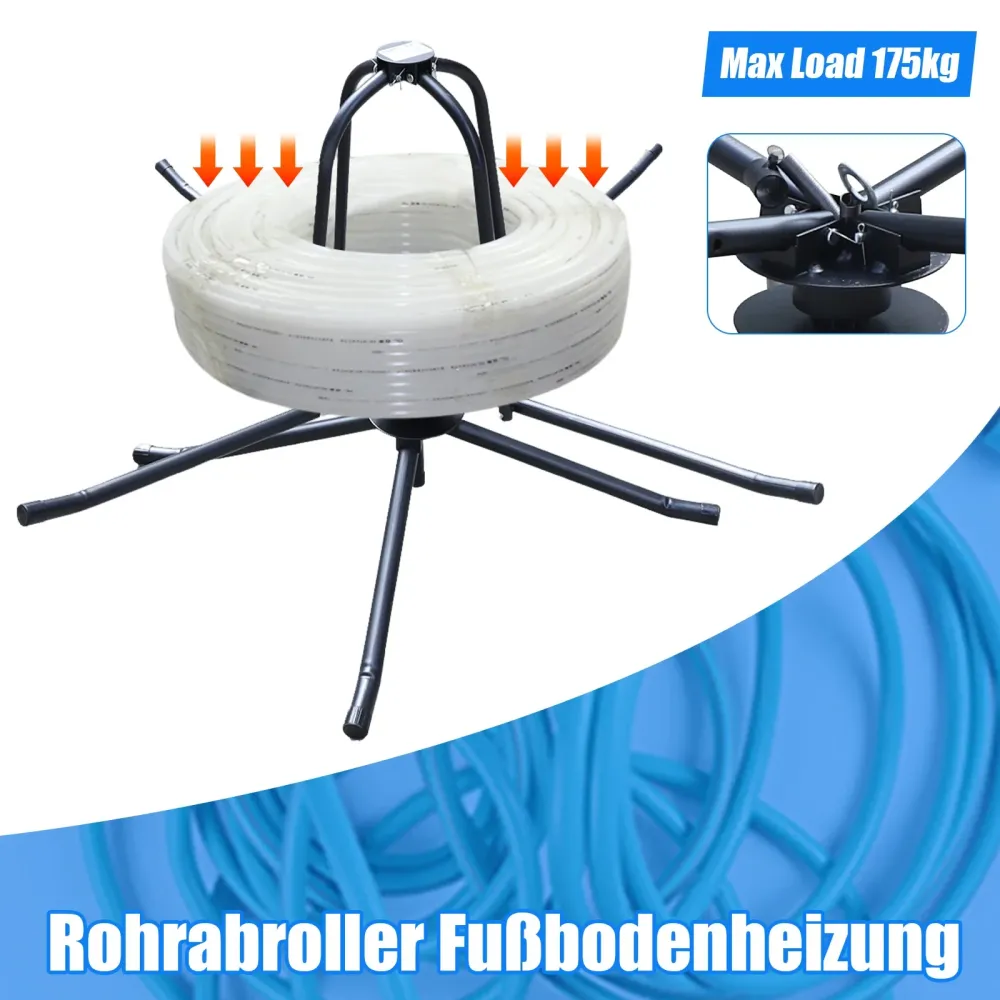 Distributore di Bobine per Riscaldamento Pavimento (Max 175kg, Doppio Cuscinetto)