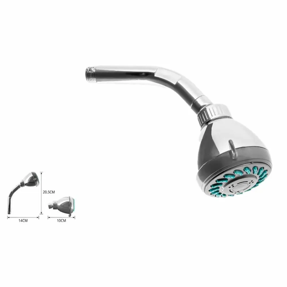 Soffione Doccia 3 Getti Diversi con Tubo e Accessori - Piatto Doccia Assortito