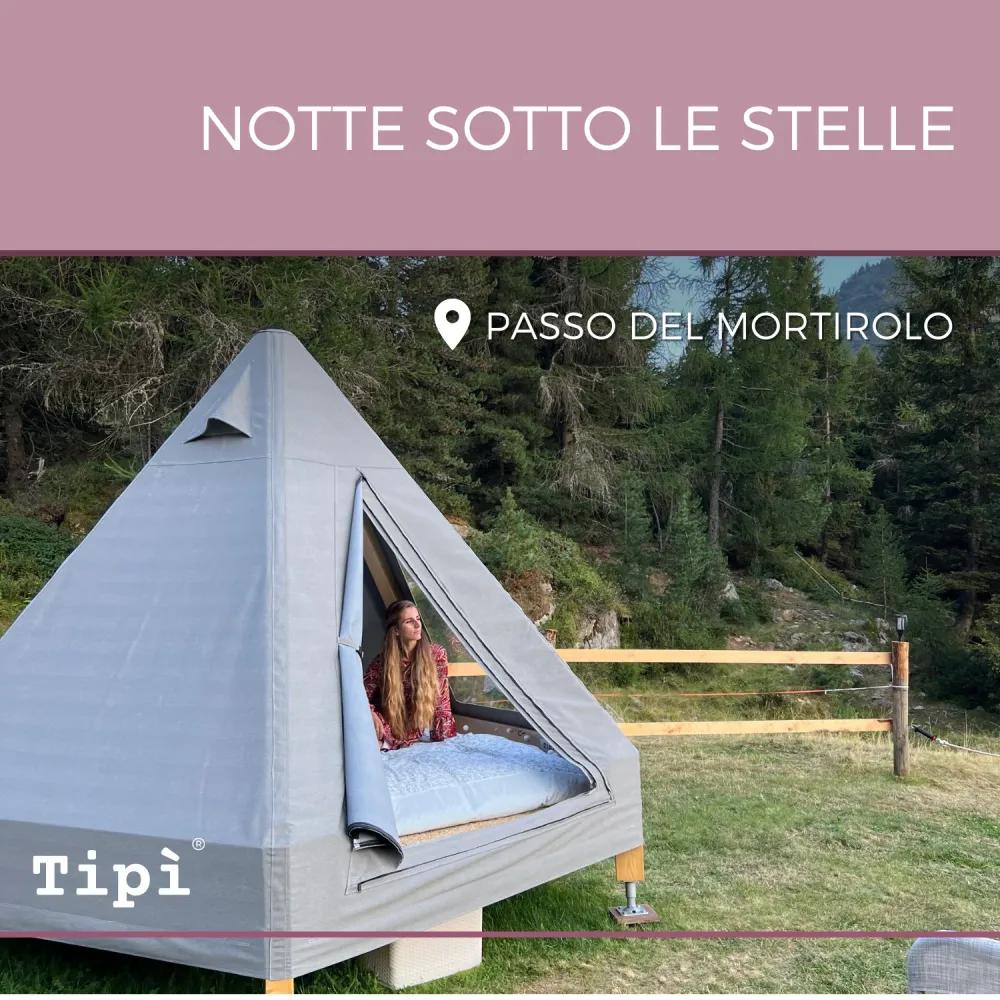 Pernottamento glamping per 2 persone con colazione inclusa