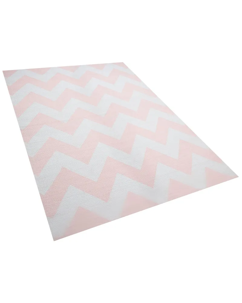 Tappeto da esterno rosa rettangolare 160x230cm KONARLI con Suono Armonioso e Prolungato