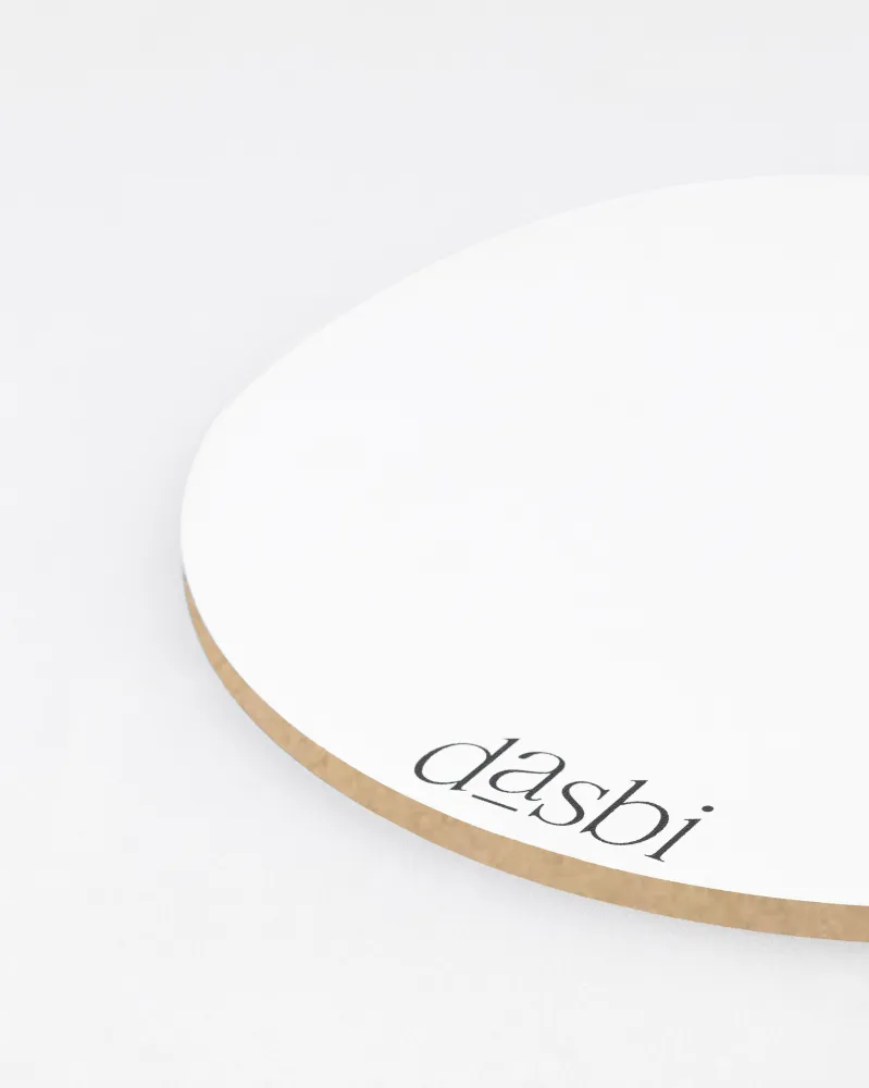 Cake board rotondo bianco 9mm – Bordo Naturale 25cm