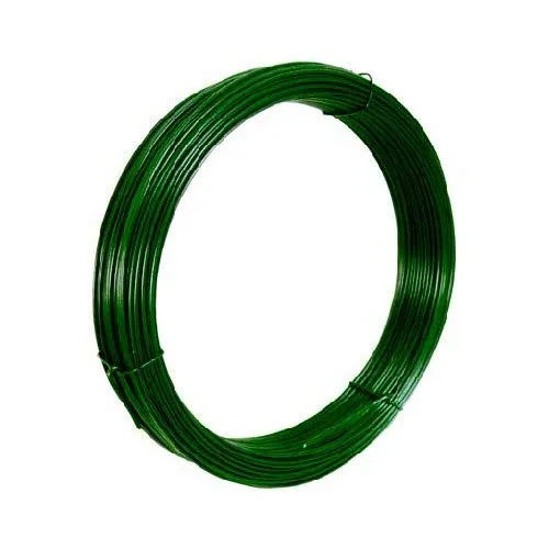 FILO FERRO PLASTICATO VERDE P/TENSIONE MT.100