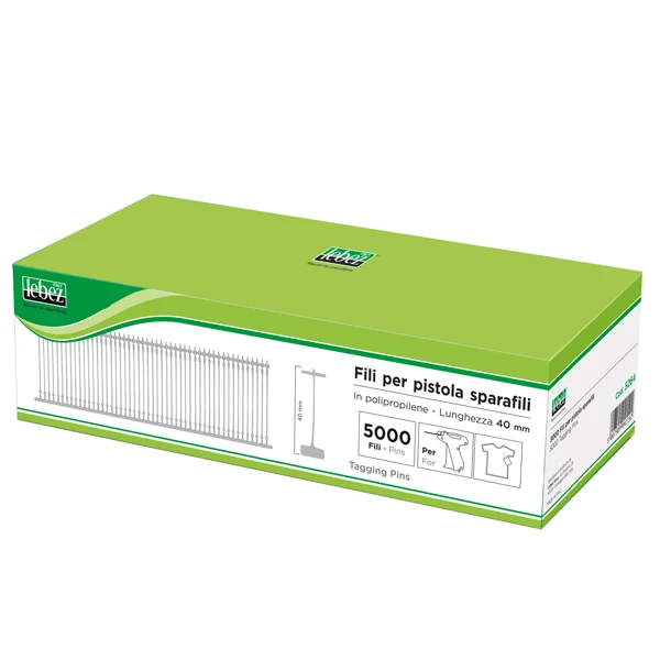 LEBEZ - 5268 - Fili per sparafili Lebez 5260 - 6,5 cm - trasparente - Lebez - conf. 5000 pezzi - 27985 - Conf. da 1 Pz.